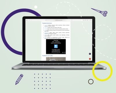 Internetowa Platforma Edukacyjna - przykładowa lekcja z zadaniem interaktywnym z języka polskiego, dla klasy 4 szkoły podstawowej.